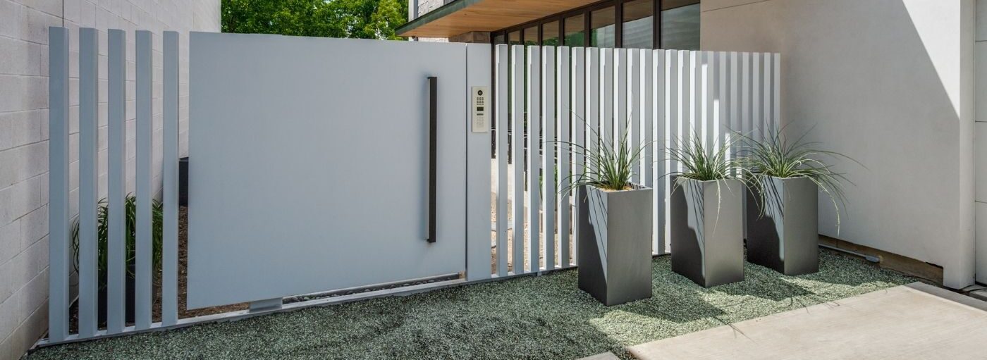 modern entry gate